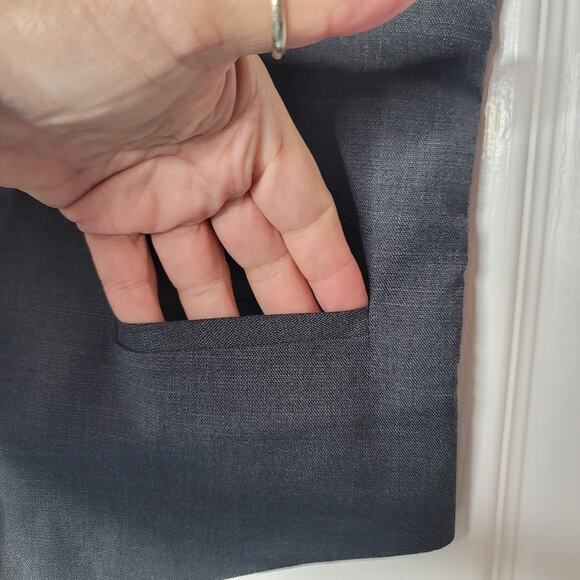 Perry Ellis Boy V-Neckline Button Up Formal Vest Boys 16 Blue NWT - Picture 3 of 5